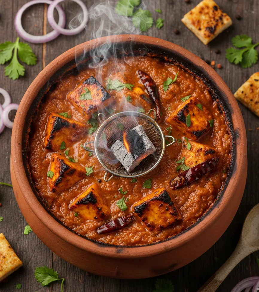 Traditional clay pot cooking on chulha
